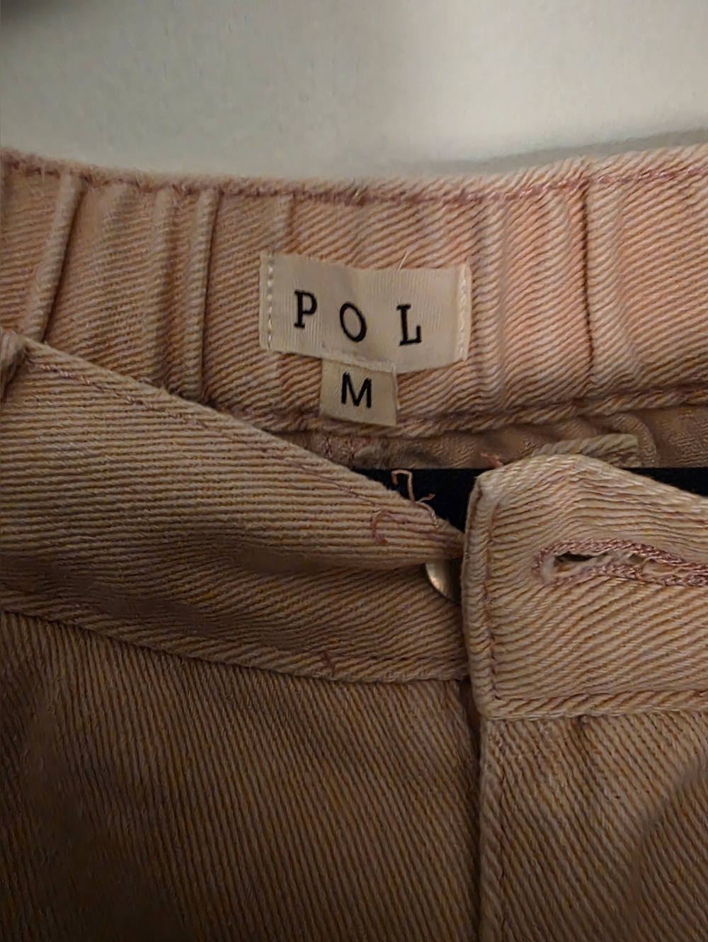 POL Dusty Pink Soft Denim with Elastic Waistband On Back..W- 16 Inseam 27 Beauty - Picture 4 of 6
